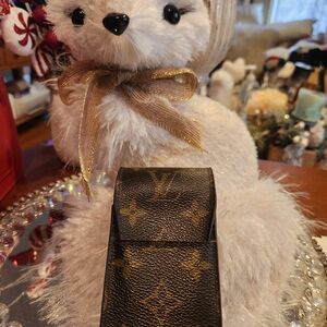 Louis Vuitton Brown and Gold Monogram Card Case